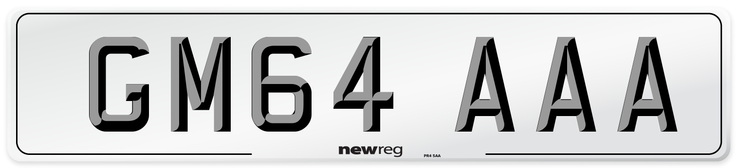 GM64 AAA Number Plate from New Reg